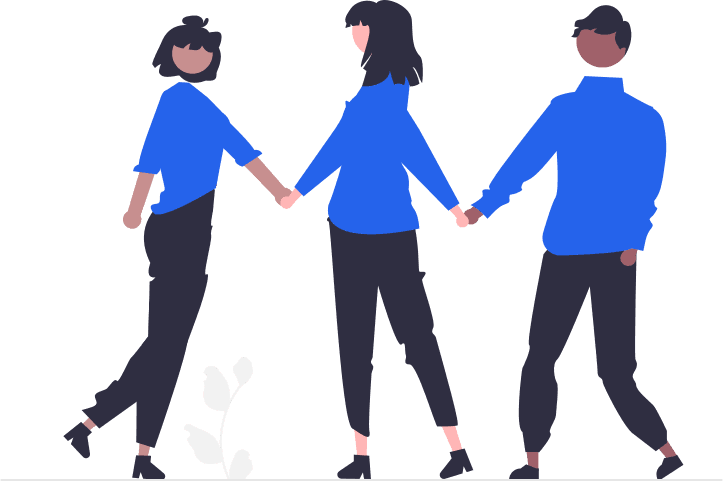 Financial collaboration illustration